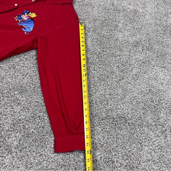 Vintage Winnie The Pooh Red Full Sleeve Button Down Shirt Women’s XL - Picture 8 of 11